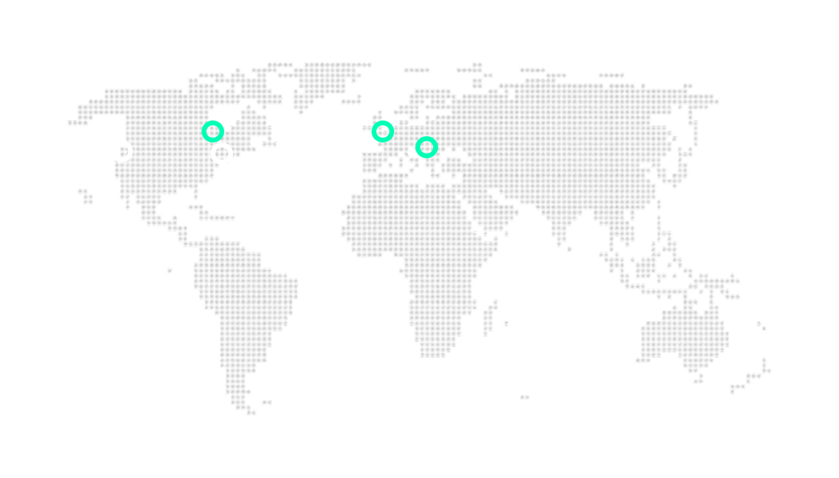 Global footprint visualization - Chicago, Zurich, London